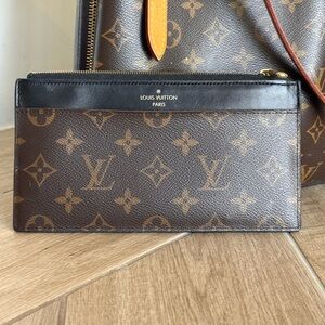 Louis Vuitton Black and Brown Monogram Wallet